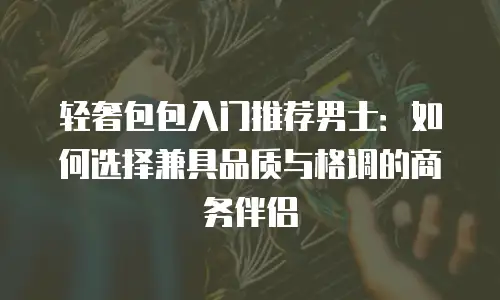 轻奢包包入门推荐男士：如何选择兼具品质与格调的商务伴侣