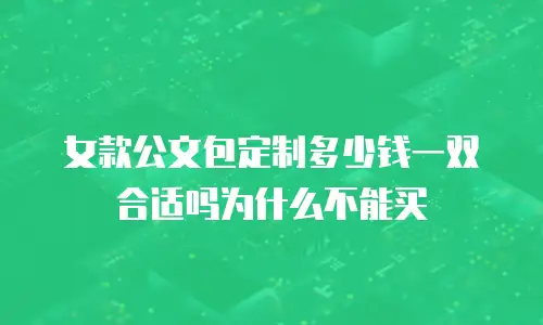 女款公文包定制多少钱一双合适吗为什么不能买