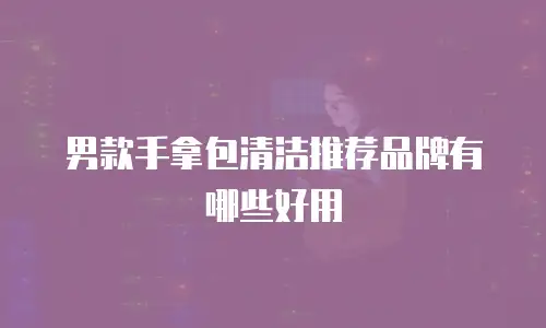 男款手拿包清洁推荐品牌有哪些好用