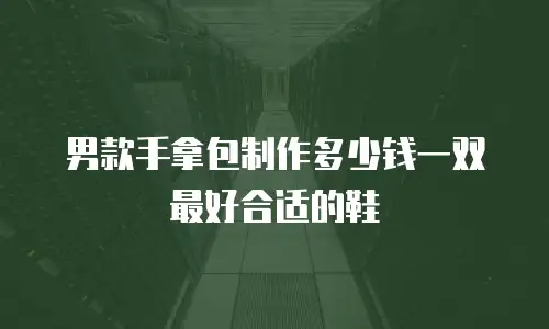 男款手拿包制作多少钱一双最好合适的鞋