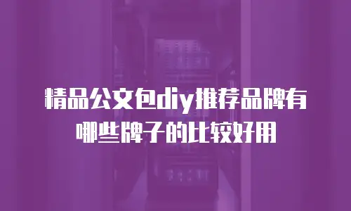 精品公文包diy推荐品牌有哪些牌子的比较好用
