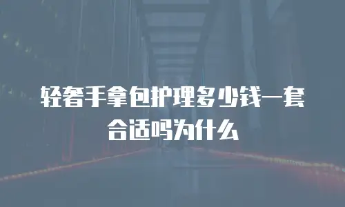 轻奢手拿包护理多少钱一套合适吗为什么