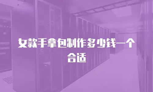 女款手拿包制作多少钱一个合适