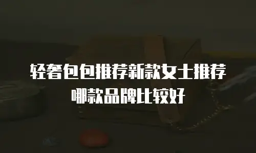 轻奢包包推荐新款女士推荐哪款品牌比较好