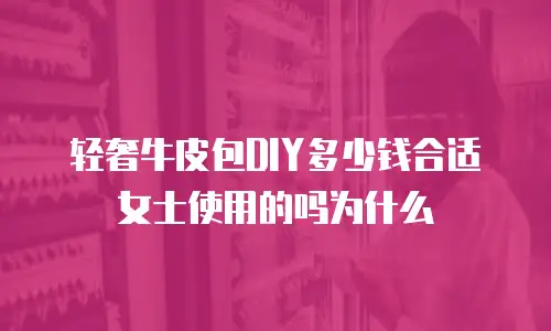 轻奢牛皮包DIY多少钱合适女士使用的吗为什么