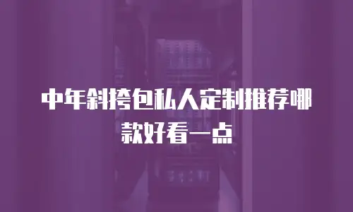 中年斜挎包私人定制推荐哪款好看一点