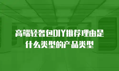 高端轻奢包DIY推荐理由是什么类型的产品类型