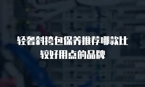 轻奢斜挎包保养推荐哪款比较好用点的品牌