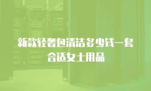 新款轻奢包清洁多少钱一套合适女士用品