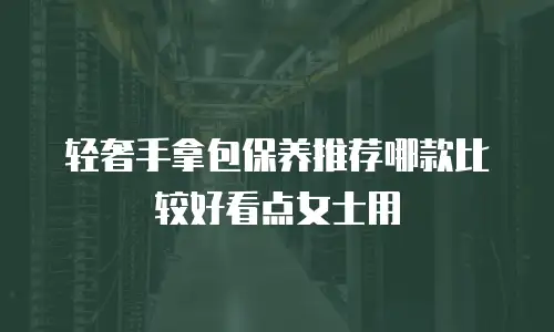 轻奢手拿包保养推荐哪款比较好看点女士用