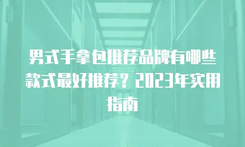 男式手拿包推荐品牌有哪些款式最好推荐？2023年实用指南