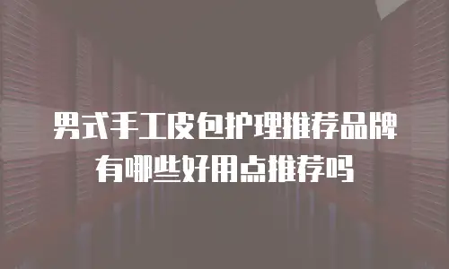 男式手工皮包护理推荐品牌有哪些好用点推荐吗