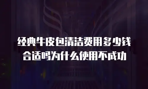 经典牛皮包清洁费用多少钱合适吗为什么使用不成功