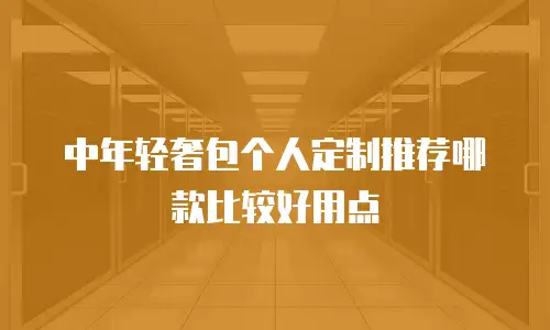中年轻奢包个人定制推荐哪款比较好用点
