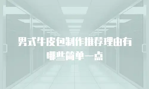 男式牛皮包制作推荐理由有哪些简单一点