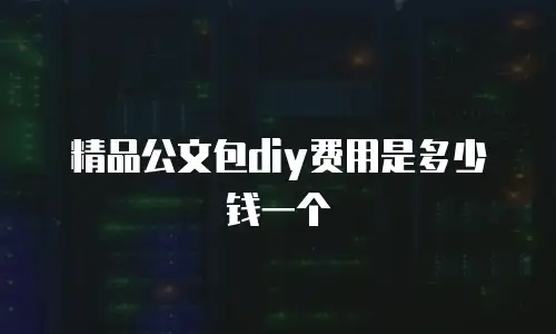 精品公文包diy费用是多少钱一个