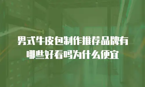 男式牛皮包制作推荐品牌有哪些好看吗为什么便宜