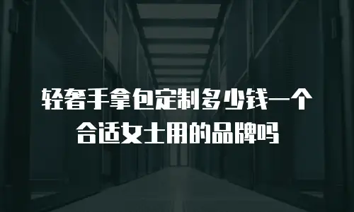 轻奢手拿包定制多少钱一个合适女士用的品牌吗