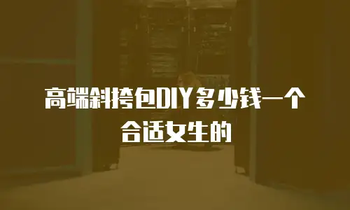 高端斜挎包DIY多少钱一个合适女生的