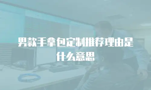 男款手拿包定制推荐理由是什么意思
