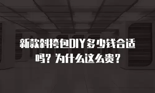新款斜挎包DIY多少钱合适吗？为什么这么贵？