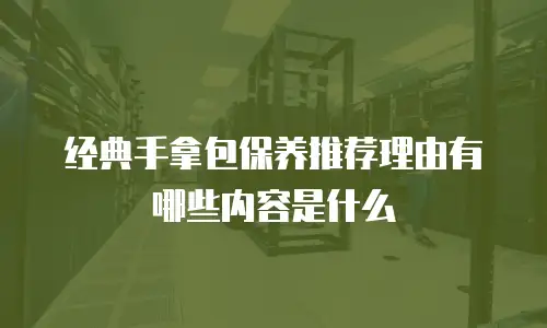 经典手拿包保养推荐理由有哪些内容是什么