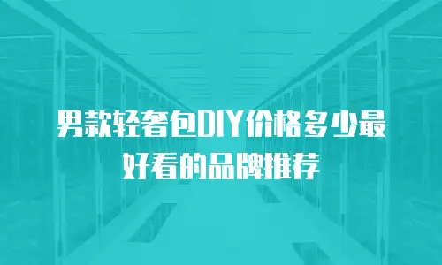 男款轻奢包DIY价格多少最好看的品牌推荐