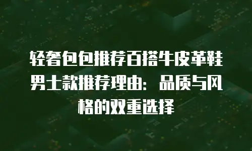 轻奢包包推荐百搭牛皮革鞋男士款推荐理由：品质与风格的双重选择