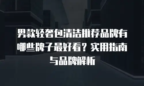 男款轻奢包清洁推荐品牌有哪些牌子最好看？实用指南与品牌解析
