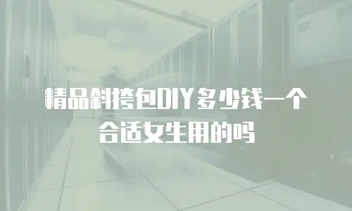 精品斜挎包DIY多少钱一个合适女生用的吗