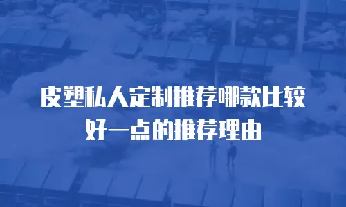 皮塑私人定制推荐哪款比较好一点的推荐理由