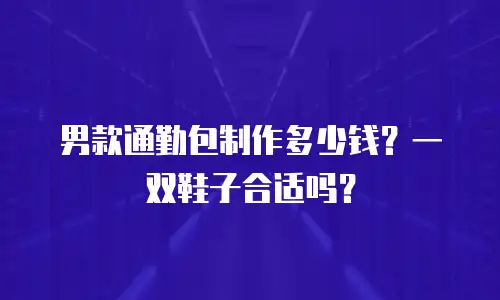男款通勤包制作多少钱？一双鞋子合适吗？