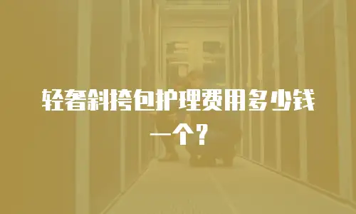 轻奢斜挎包护理费用多少钱一个？