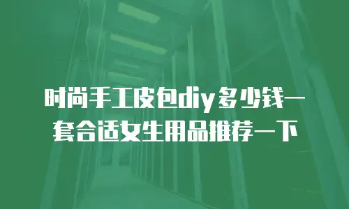 时尚手工皮包diy多少钱一套合适女生用品推荐一下