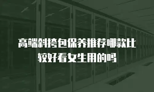 高端斜挎包保养推荐哪款比较好看女生用的吗