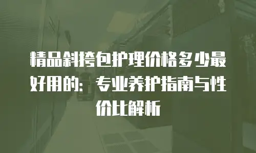 精品斜挎包护理价格多少最好用的：专业养护指南与性价比解析