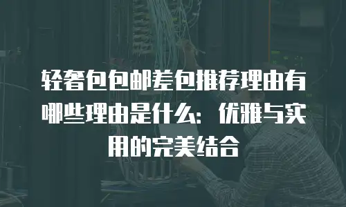轻奢包包邮差包推荐理由有哪些理由是什么：优雅与实用的完美结合