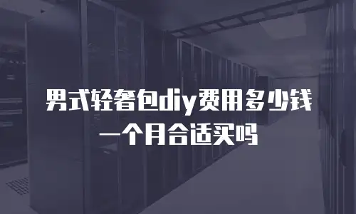 男式轻奢包diy费用多少钱一个月合适买吗
