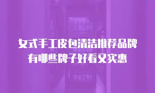 女式手工皮包清洁推荐品牌有哪些牌子好看又实惠