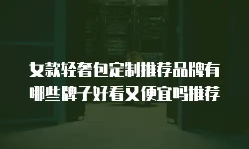 女款轻奢包定制推荐品牌有哪些牌子好看又便宜吗推荐