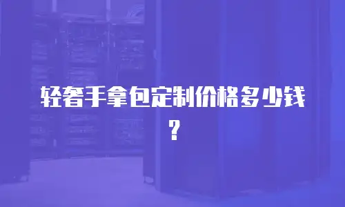 轻奢手拿包定制价格多少钱？