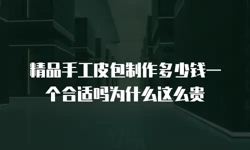 精品手工皮包制作多少钱一个合适吗为什么这么贵