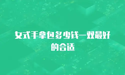 女式手拿包多少钱一双最好的合适