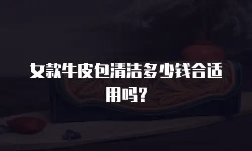 女款牛皮包清洁多少钱合适用吗？