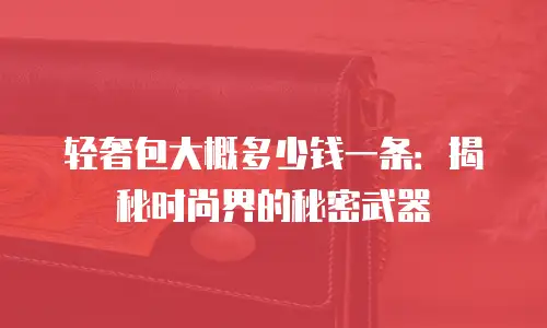 轻奢包大概多少钱一条：揭秘时尚界的秘密武器