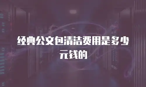 经典公文包清洁费用是多少元钱的