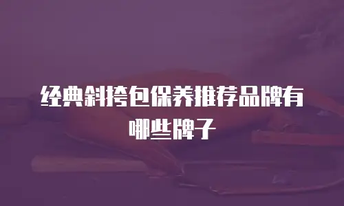 经典斜挎包保养推荐品牌有哪些牌子
