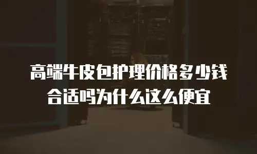 高端牛皮包护理价格多少钱合适吗为什么这么便宜
