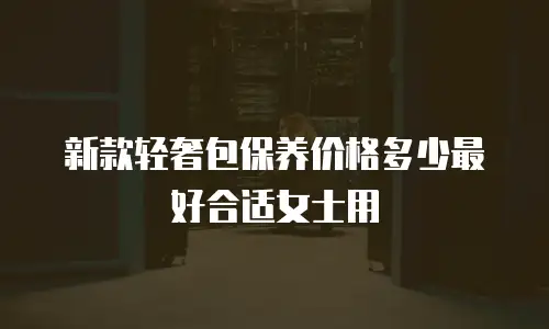 新款轻奢包保养价格多少最好合适女士用
