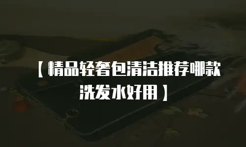 【精品轻奢包清洁推荐哪款洗发水好用】